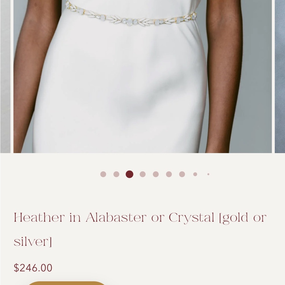 Brand new woman’s bridal belt. Color: ivory.